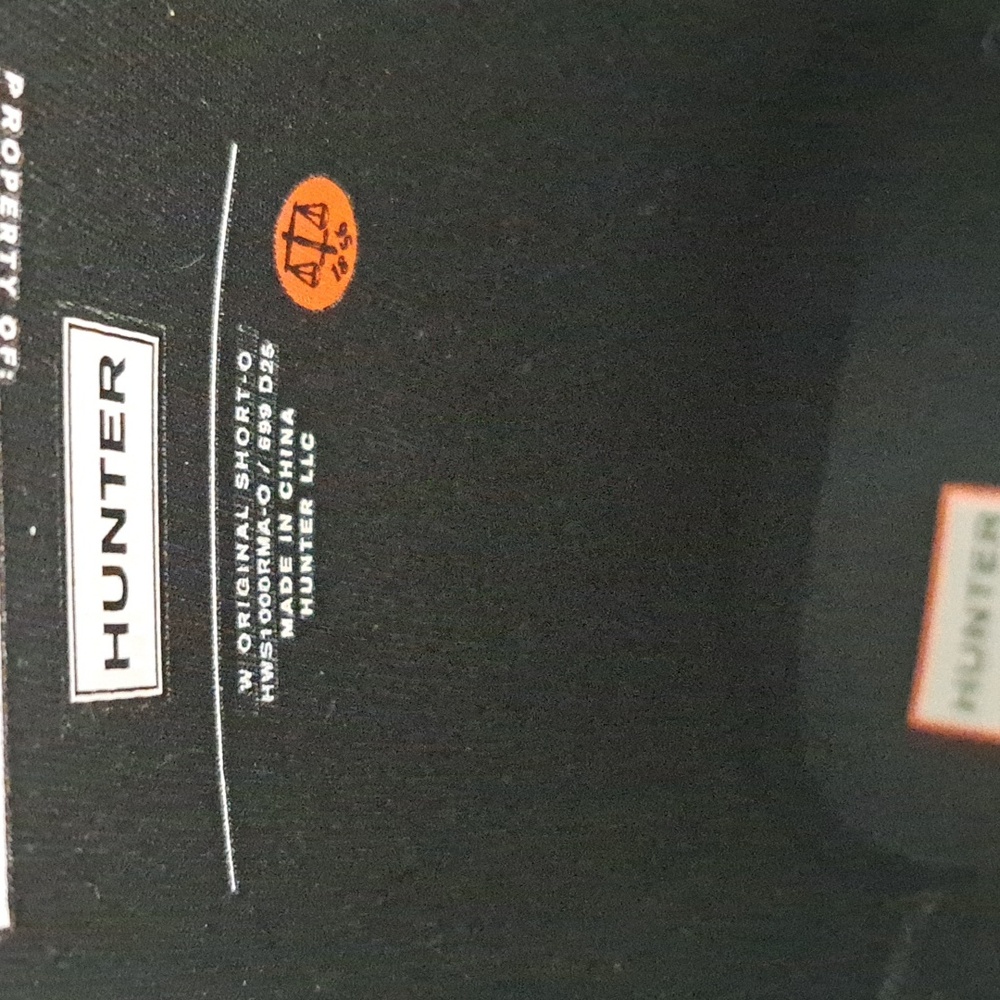 Hunter Black Women's Waterproof Rain Boots. Size 10 New In Box. - Picture 4 of 6